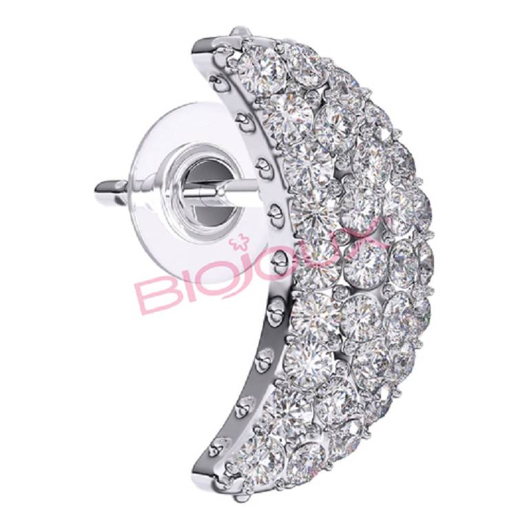BJT259 ORECCHINO CRES MOON12MM