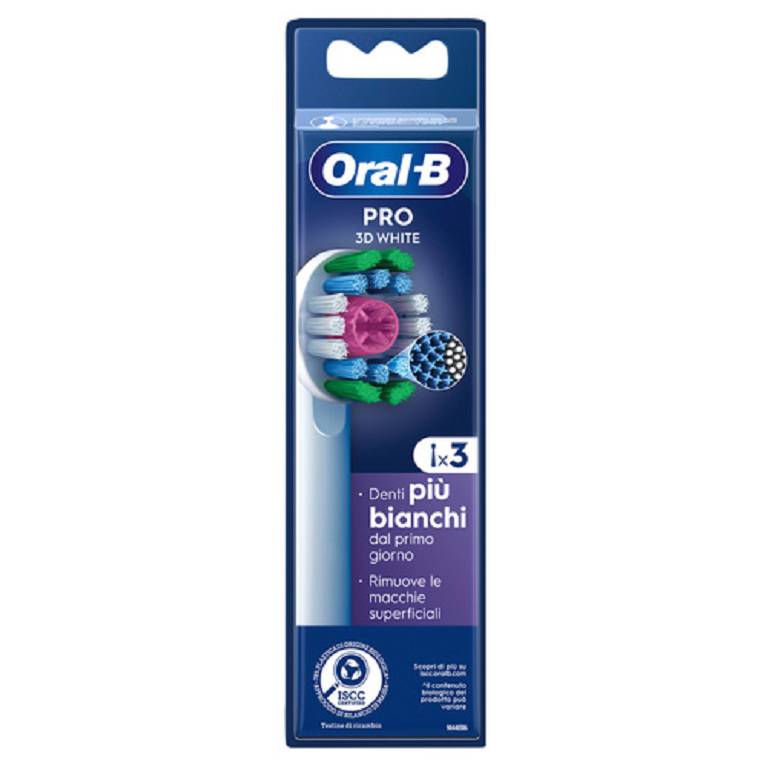 ORALB PW REFILL 3D WHITE 3PZ