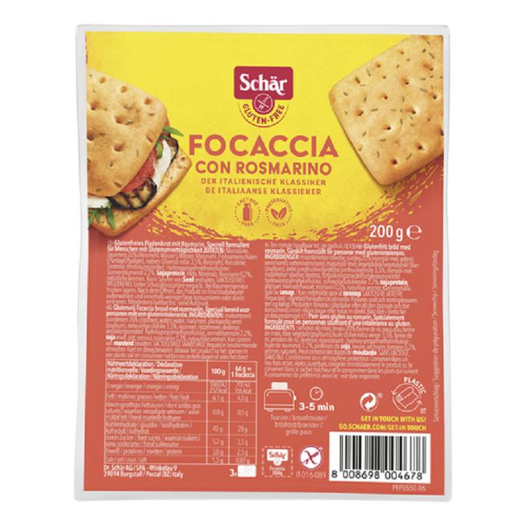 SCHAR FOCACCIA ROSMARINO 200G